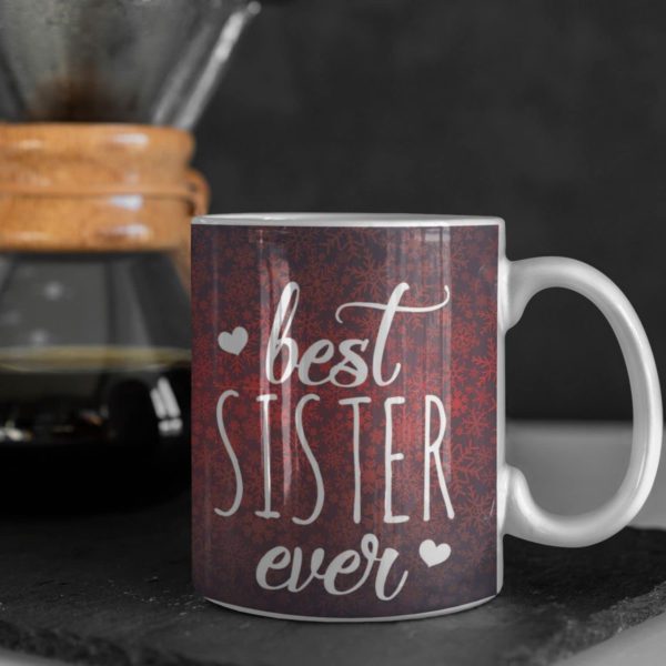 Best Sister Ever Gift Hamper Set of 4 -  Mug, Coaster, cushion cover , mouse pad