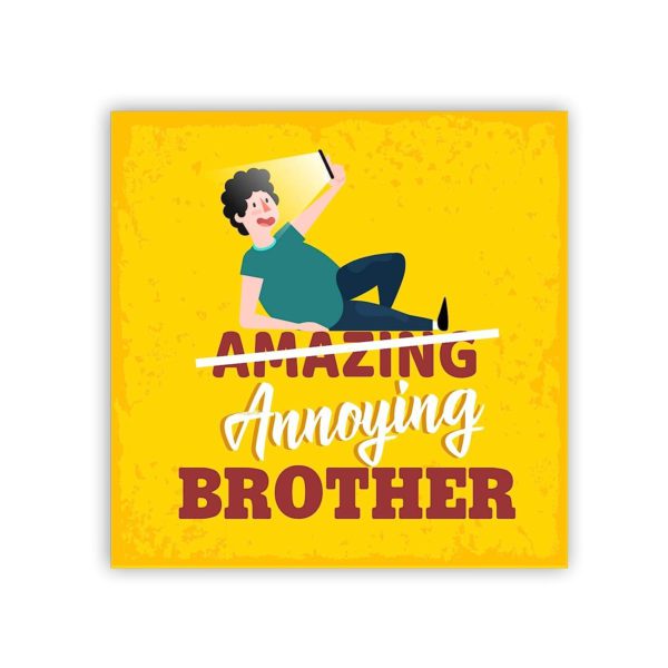 Annoying Brother Fridge Magnet (Round)