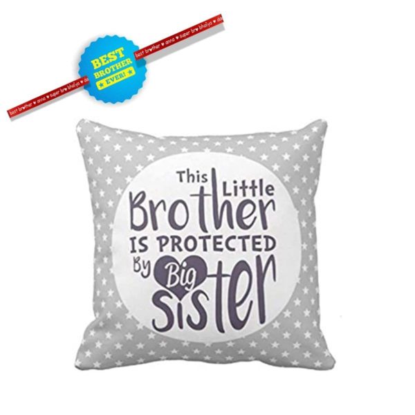 TheYaYaCafe Rakhi Gifts for Brother Protected by Big Sister Fridge Magnet (Round) Raksha Bandhan Birthday