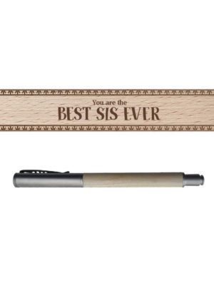 Best Sis Ever Handmade Wooden Pen