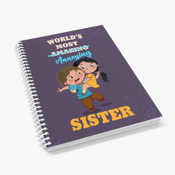 Coolest Sis Ruled Pages Notebook