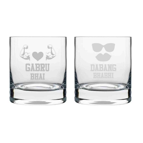 Whiskey Glasses Gabru Brother Dabang Bhabhi