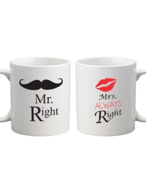 Mr Right Mrs Always Right Coffee Mug