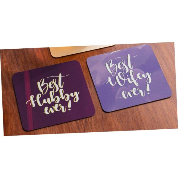 TheYaYaCafe for Husband Wife Set of 2 Coffee Mugs Mr. Mrs. Right Husband Wife with Coasters