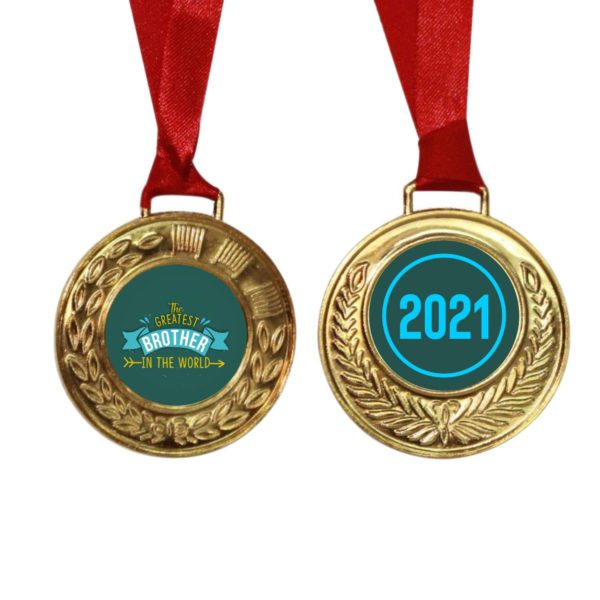 king Bro & 2021 Kids medal  Rakhi Gift  Combo -Pack of 2