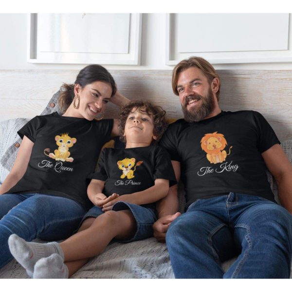 Lion Family Matching Family T-Shirts Set of 3