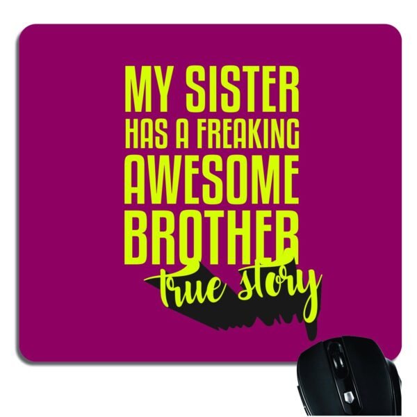 TheYaYaCafe Yaya Cafe Birthday Gifts Combo for Brother, Awesome Brother Mug, Coaster, Mousepad, Cushion Cover, Set of 4