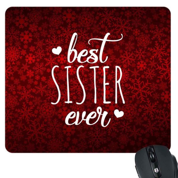 Best Sister Ever Gift Hamper Set of 4 -  Mug, Coaster, cushion cover , mouse pad