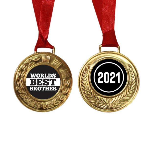 king Bro & 2021 Kids medal  Rakhi Gift  Combo -Pack of 2