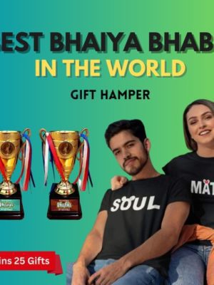 To the Best Bhaiya Bhabhi in the world Raksha Bandhan Gift Hamper