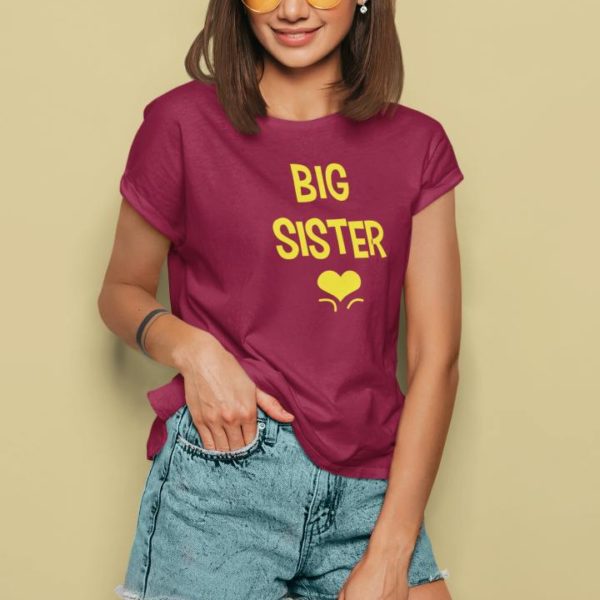 BIG SISTER PRINTED COTTON T-SHIRT