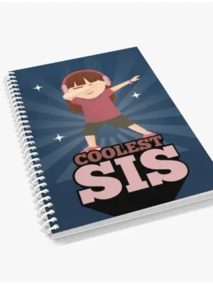 Coolest Sis Ruled Pages Notebook
