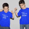 I Met My Big Little Brother Printed Cotton Sibling  T-Shirt