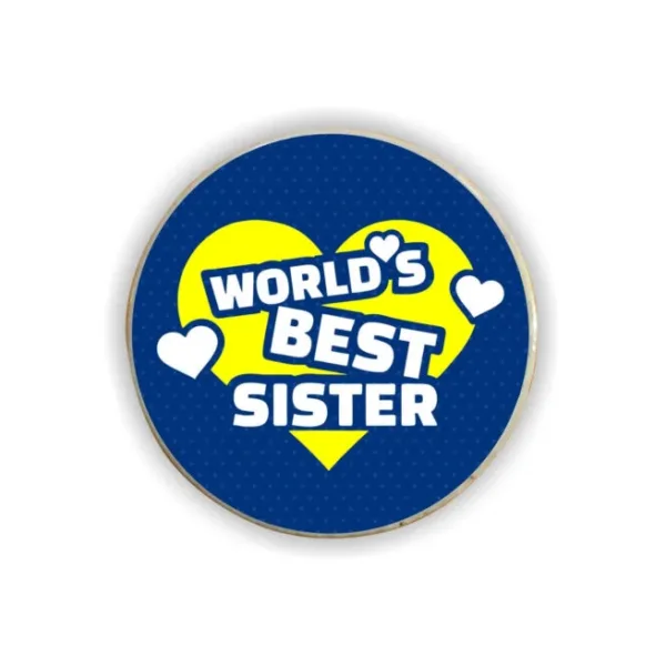 Worlds Best Sis Big Fridge Magnet