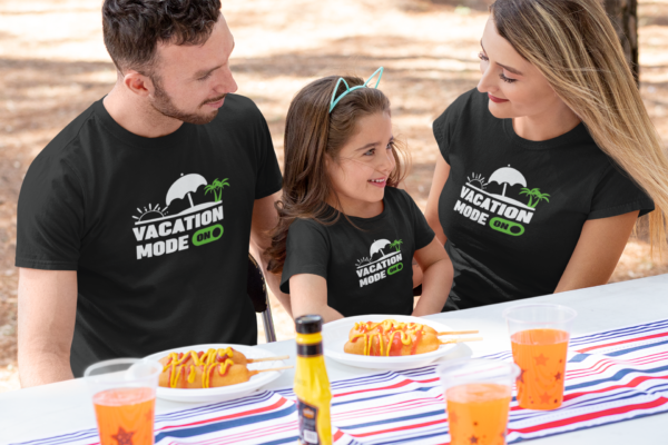 Vacation Mode On Matching Family T-Shirts