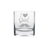 TheYaYaCafe I Love Dad Whiskey Glass for Father 325 ml