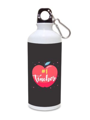 YaYa Cafe� Teachers Day Gifts, No.1 Teacher Sipper Water Bottle 600 ml