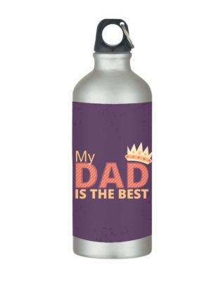 Yaya Cafe for My Dad is The Best Stainless Steel Sipper Water Bottle for Father, Dad for Gym, Office