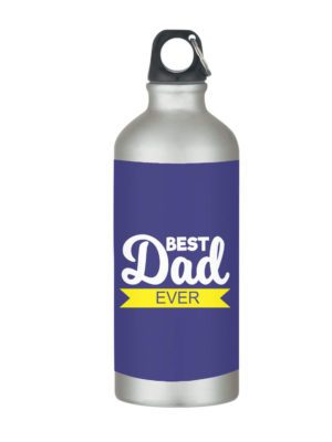 Yaya Cafe for Best Dad Ever Stainless Steel Sipper Water Bottle for Father, Dad for Gym, Office