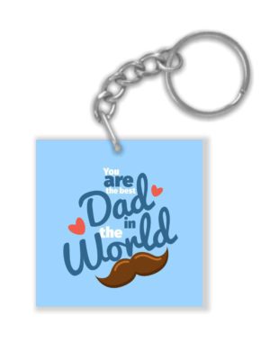 Yaya Cafe You are The Best Dad in The World Keychain Keyring