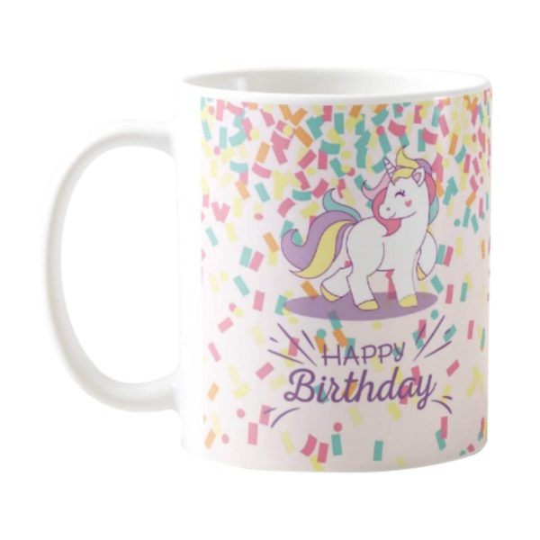 TheYaYaCafe Yaya Cafe Walking Unicorn Happy Birthday Gifts Coffee Mug 330 ml