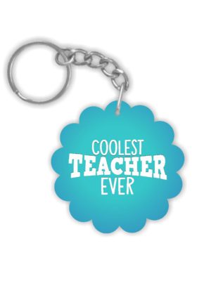 TheYaYaCafe Teachers Day Gifts, Coolest Teacher Ever Keychain Keyring