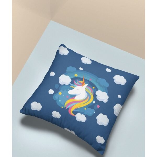 Birthday Gifts 12 x 12 Dream Moon Unicorn Printed Velvet Cushion (with Filler) Throw Pillow Sofa