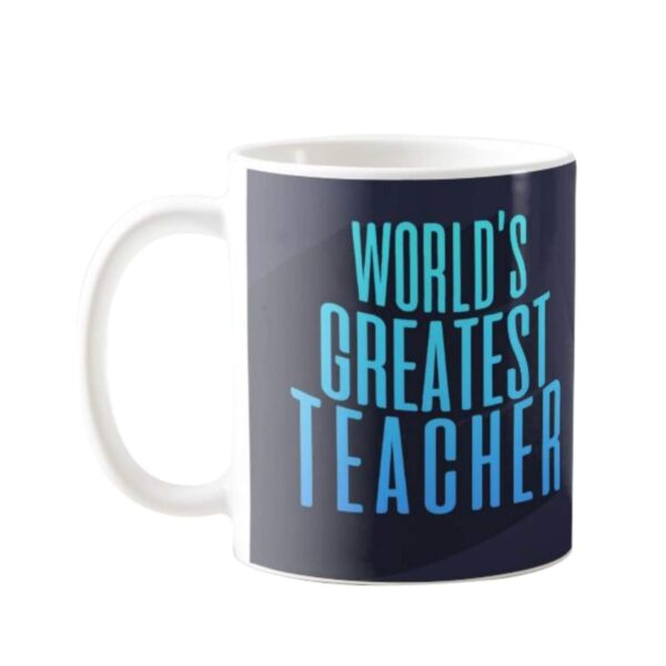 YaYa cafe™ Teachers Day Gift Combo, World's Greatest Teacher Mug, Cushion Cover, 1 Dairy Milk Silk Chocolate (60 gm), with
