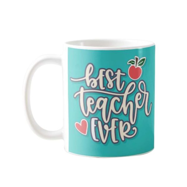 YaYa cafe™ Teachers Day Gift Combo, Best Teacher Ever Mug, Cushion Cover, 5 Dairy Milk Chocolates, with Coaster