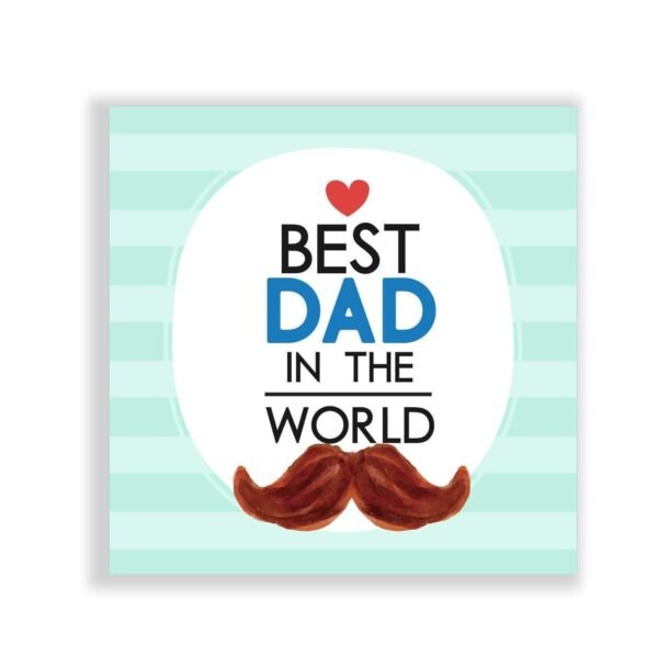 TheYaYaCafe Yaya Cafe Birthday Gifts for Father My Father is My Hero Engraved Glass Tea, Coffee Mug Cup with Coaster