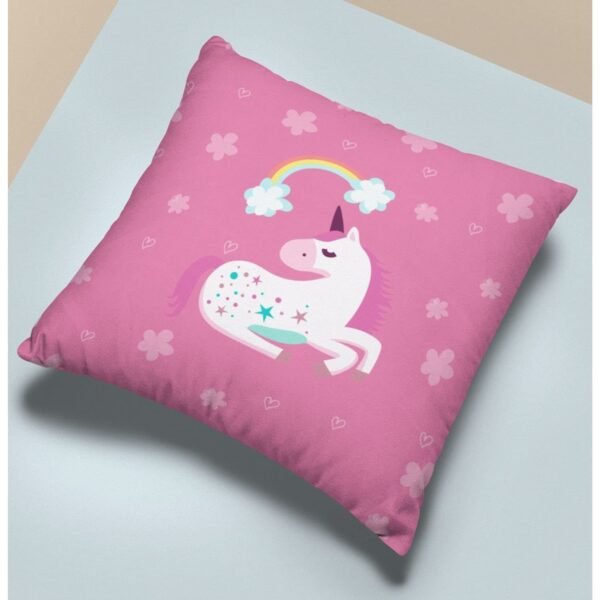 Birthday Gifts 12 x 12 Dream Moon Unicorn Printed Velvet Cushion (with Filler) Throw Pillow Sofa
