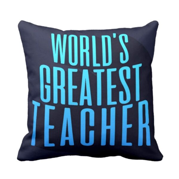 YaYa cafe™ Teachers Day Gift Combo, World's Greatest Teacher Mug, Cushion Cover, 1 Dairy Milk Silk Chocolate (60 gm), with