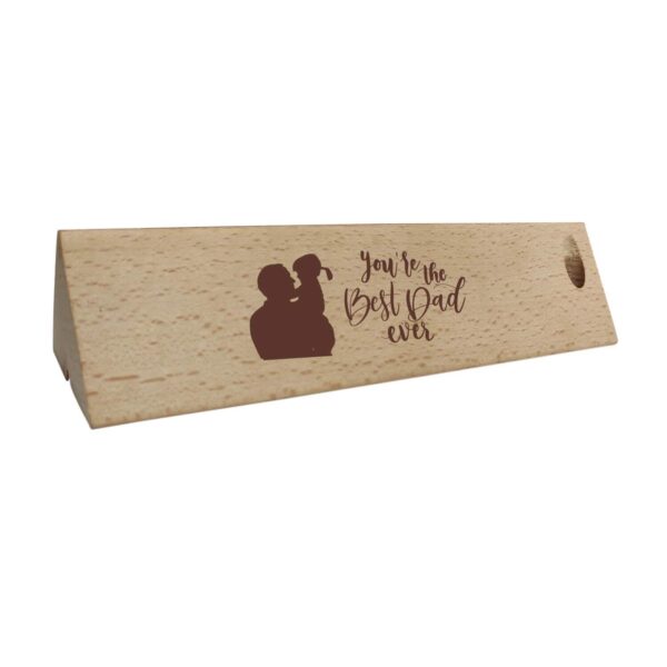 YaYa cafe Birthday Gifts Father Handmade Wooden Pen with Pen Box You Are The Best Dad Ever Engraved - Rectangle