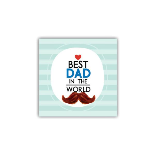 TheYaYaCafe King Best Dad Ever Engraved Glass Tea Ceramic Coffee Mug Cup 230 ml with Coaster