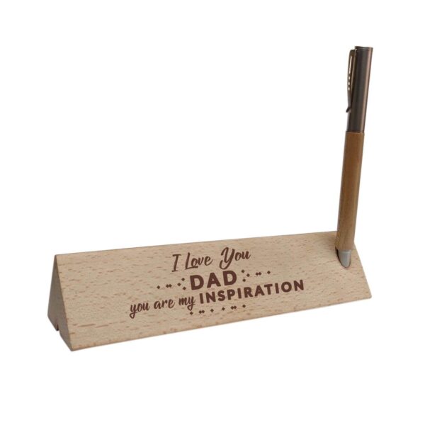 YaYa cafe Birthday Gifts Father Handmade Wooden Pen with Pen Box You Are The Best Dad Ever Engraved - Rectangle