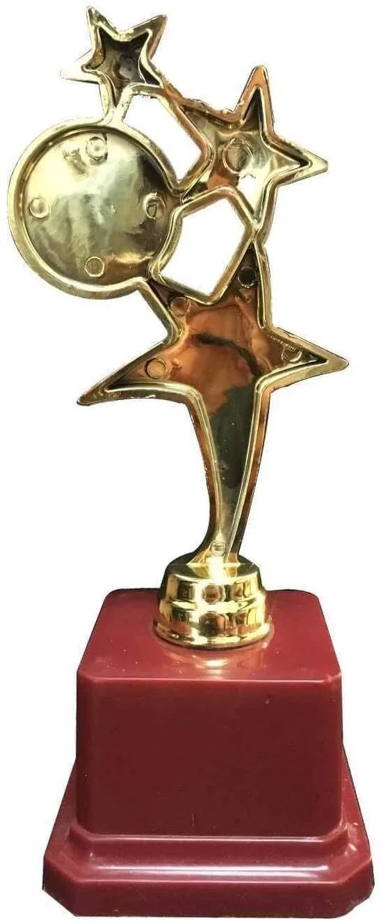 Yaya Cafe™ Star Teacher 2020 Trophy Award and Medal Combo - Golden