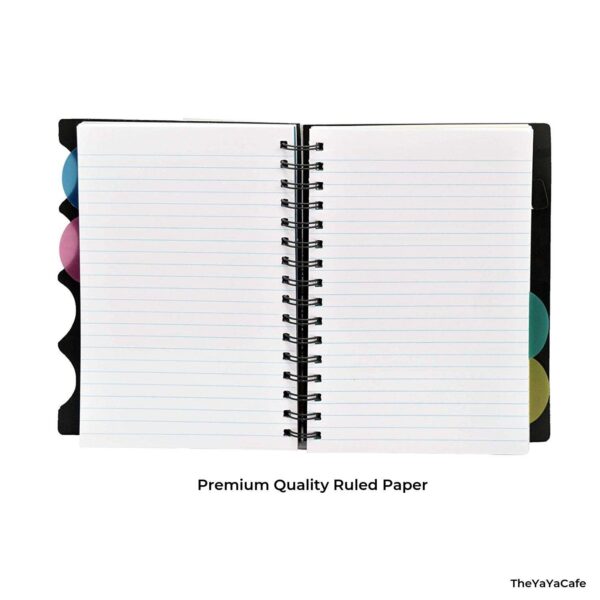 YaYa cafe A Father Is Neither An Anchor, But A Guiding Light Printed Notebook Diary for Father's Day (Black, 8.5 X 6 inches)