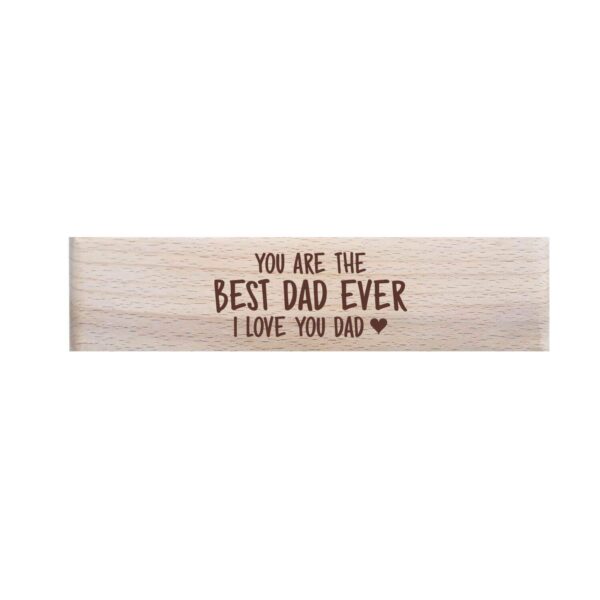 YaYa cafe Birthday Gifts Father Handmade Wooden Pen with Pen Box You Are The Best Dad Ever Engraved - Rectangle