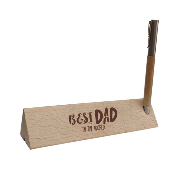 YaYa cafe Birthday Gifts Father Handmade Wooden Pen with Pen Box You Are The Best Dad Ever Engraved - Rectangle