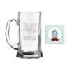 TheYaYaCafe Yaya Cafe Birthday Gifts for Father Best Papa Icon Beer Mug for dad - 580ml