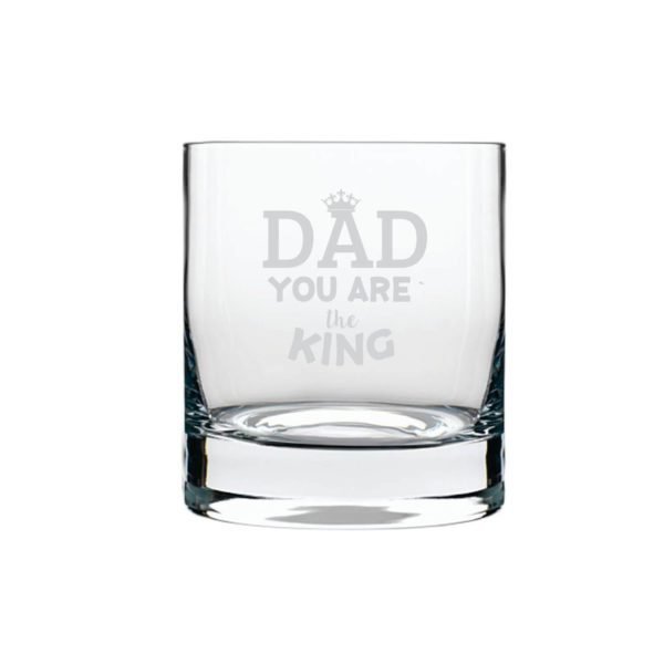 Yaya Cafe You are King Dad Whiskey Glass for Dad - Stelvio_325 ML