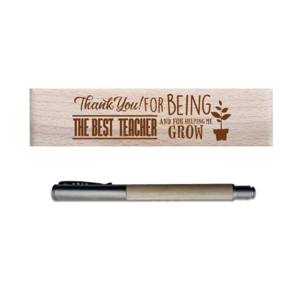 TheYaYaCafe® Birthday Gifts for Teachers, Best Teacher Ever Gift Combo - Printed Notebook A5 Size, 300 Ruled Pages, Pen with