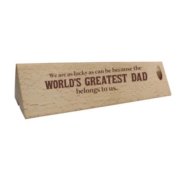 YaYa cafe Birthday Gifts Father Handmade Wooden Pen with Pen Box You Are The Best Dad Ever Engraved - Rectangle