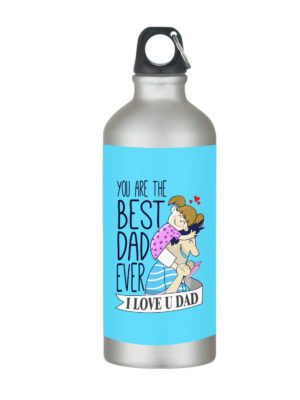 Yaya Cafe for You are The Best Dad Ever I Love You Stainless Steel Sipper Water Bottle for Father, Dad for Gym, Office