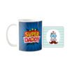 TheYaYaCafe Yaya Cafe Birthday Gifts for Father Super Daddy Coffee Mug with Coaster