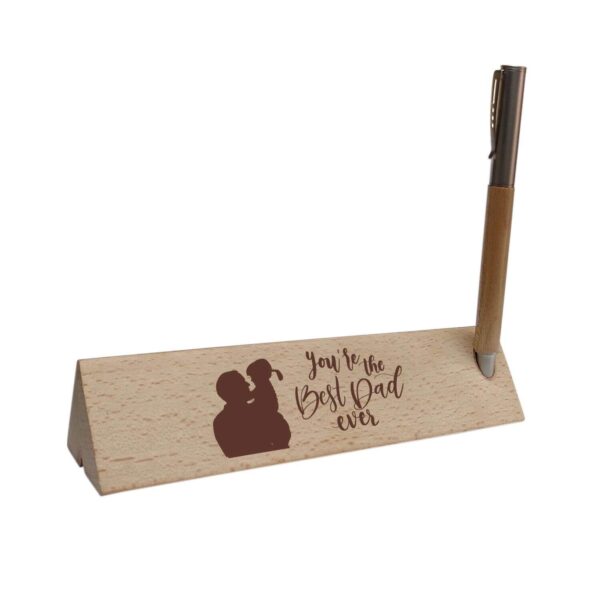 YaYa cafe Birthday Gifts Father Handmade Wooden Pen with Pen Box You Are The Best Dad Ever Engraved - Rectangle