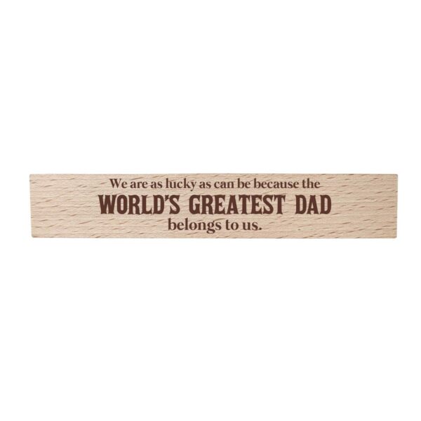 YaYa cafe Birthday Gifts Father Handmade Wooden Pen with Pen Box You Are The Best Dad Ever Engraved - Rectangle