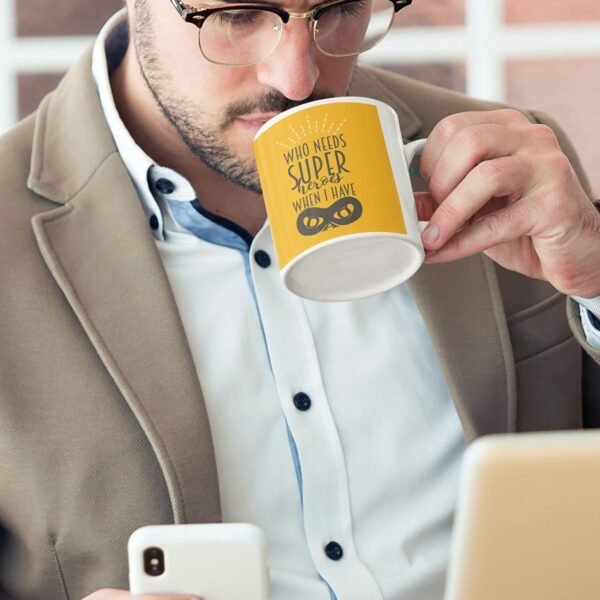 TheYaYaCafe Fathers Day Gift for Dad Ceramic Coffee Mug - Awesome Dad
