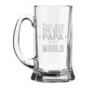 TheYaYaCafe Yaya Cafe Birthday Gifts for Father Best Papa Icon Beer Mug for dad - 580ml