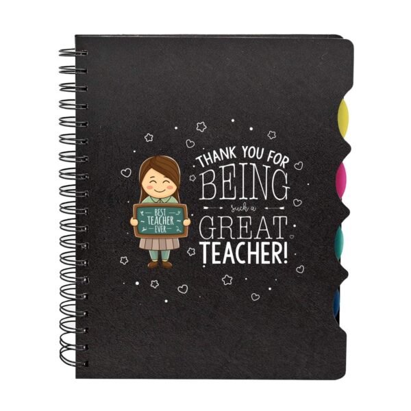 TheYaYaCafe® Birthday Gifts for Teachers, Thank You Great Teacher Gift Combo - Printed Notebook A5 Size, 300 Ruled Pages, Pen